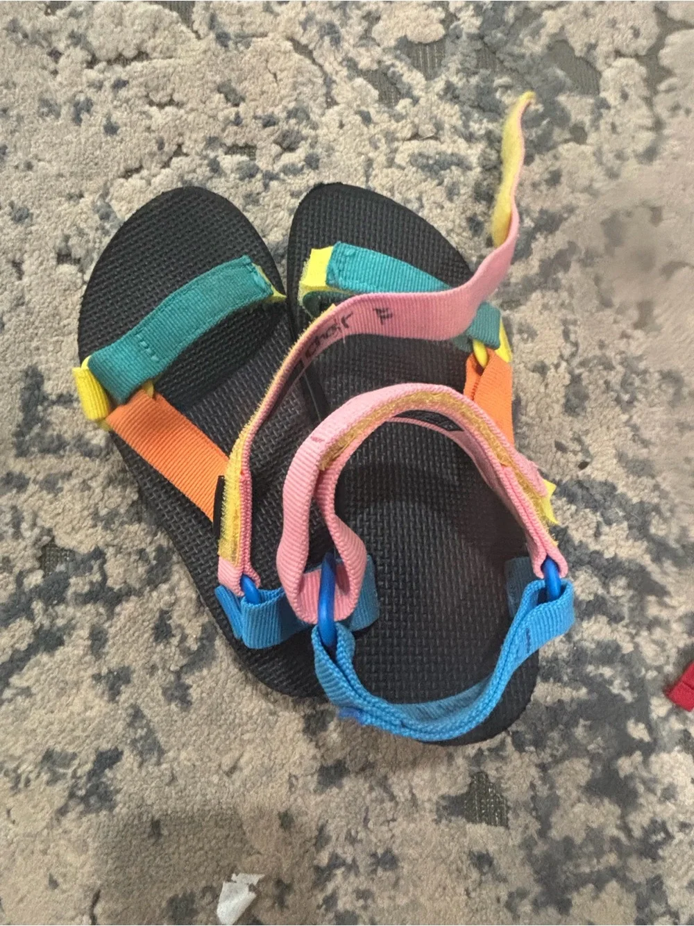 Kids Multi-Color Sport Sandals - Black Base